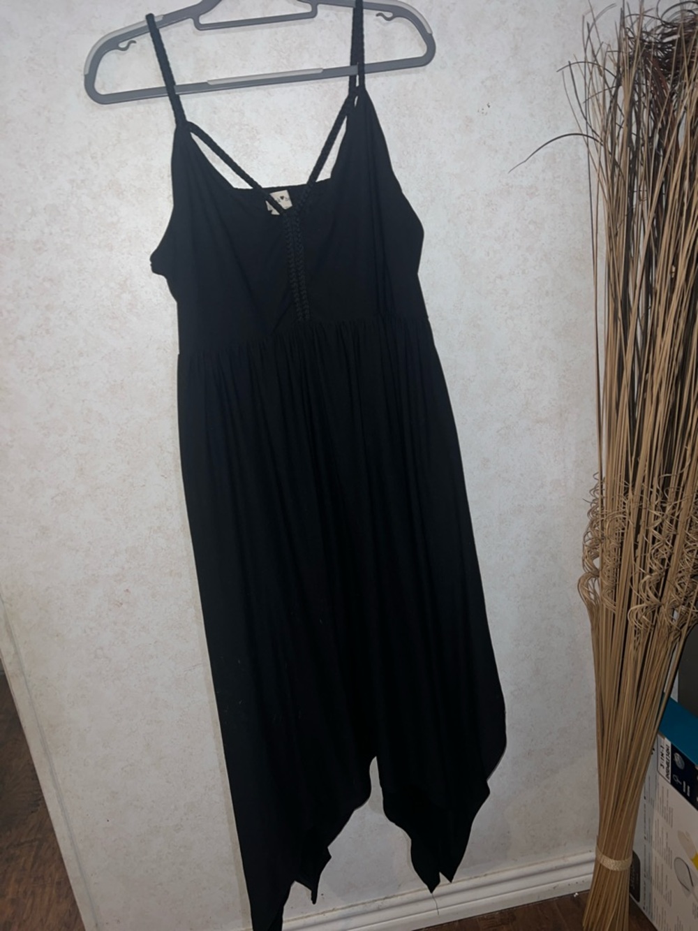Derek Heart Black Maxi Dress with Spaghetti Straps